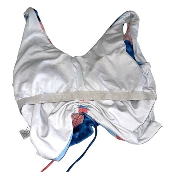 Peyton & Parker XX-Large Watercolor Stripe Ruched Bikini Set - Picture 5 of 7